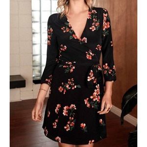 Sezane Elsa Floral Print Wrap Dress Size 40 (US 8)